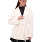 Astoria Midi Cashmere Wool Blend Coat in Ivory