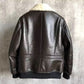 B3 Bomber Jacket Natural Sheep Fur Coat – Winter Warm Sheepskin Jacket