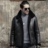 B3 RAF Aviator Sheepskin Shearling Leather Jacket - -
