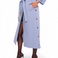 Jackie Trench Coat in Sky Blue
