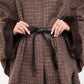 Genuine Scandinavian Mink Fur Double Face Wool Poncho