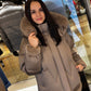 Genuine Polar Fox Down Fill Coat
