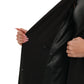 Alaska Longline Cashmere Wool Blend Coat in Black