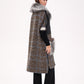 Saga Furs silver fox wool cashmere coat by Alaska Outerwear Company, front view