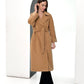 Monique Tailored Cashmere Wool Blend Coat in Bluff