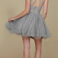 CLEARANCE - Nox Anabel B652 Short Dress Poofy A-Line Tulle Skirt (Size Small)