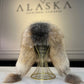 Genuine Silver Fox Fur Genuine Leather Hat