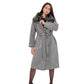 Genuine Silver Fox Virgin Wool Coat