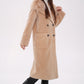 Genuine Lama Fur Virgin Wool Coat