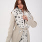 Genuine Arctic Fox Virgin Wool Wrap Coat