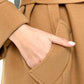 Monique Tailored Cashmere Wool Blend Coat in Bluff
