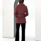 Lyndale Cashmere Wool Blend Coat in Sangria