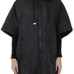 Black hooded vest by Alaska® Outerwear Company, featuring a sleeveless design and zip front