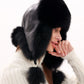 Genuine Polar Fox Fur Genuine Leather Hat