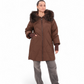 Genuine Fur Trim Down Fill Coat