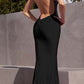 Astee BD4001 Long Sexy Glitter Stretch Satin Gown