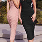 Ladivine BD7027 Bustier Ruched Cocktail Dress