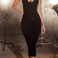 Ladivine BD7027 Bustier Ruched Cocktail Dress
