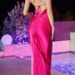 Ladivine BD7044 Long Fitted Satin Slip Gown