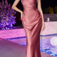 Ladivine BD7044 Long Fitted Satin Slip Gown