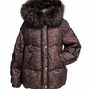 Ember Genuine Fur Trim Down Fill Jacket in Leo - Leo