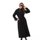 Madeline Cashmere Wool Blend Overcoat in Black