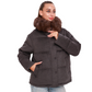 Elisa Genuine Polar Fox Fur Cashmere Effect Down Coat
