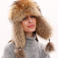 Genuine Racoon Fur Genuine Leather Hat