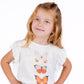 Orange Butterfly Girls Casual Set-1