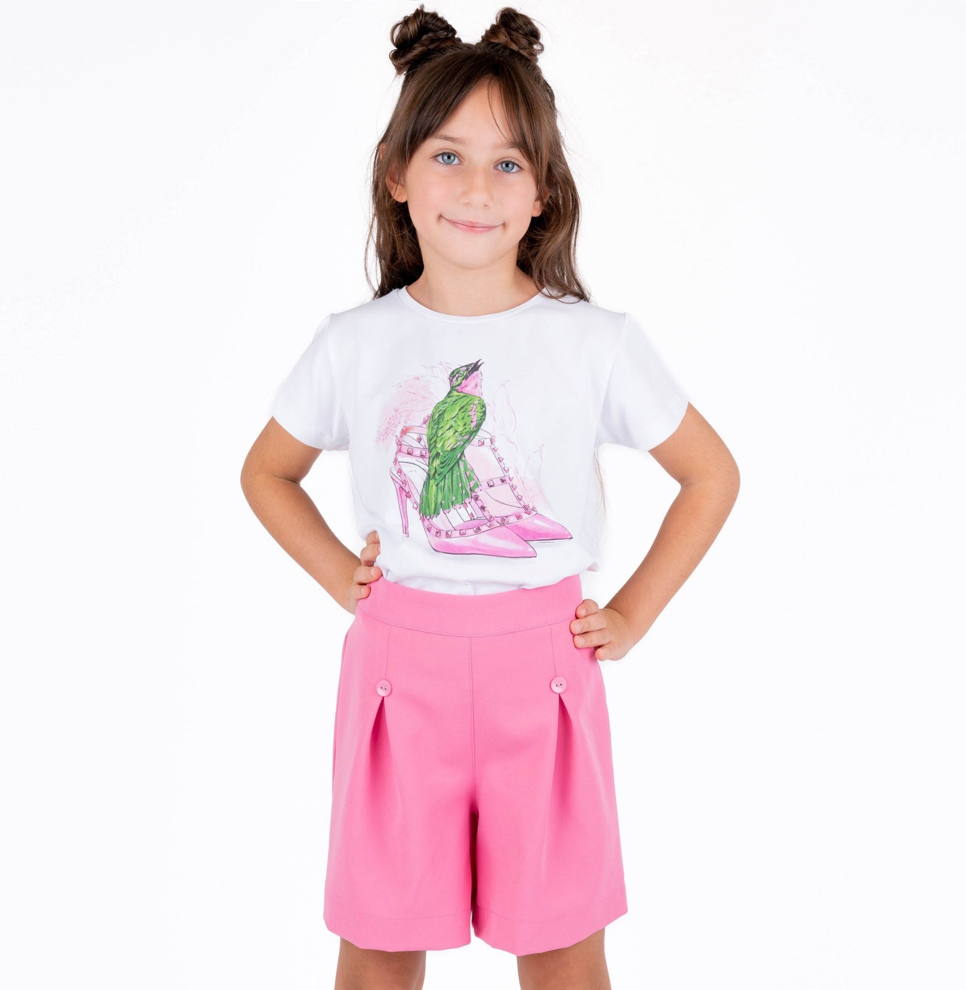 Birdie Heels Girls Casual Set-1