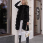 Genuine Alaska® Outerwear Company polar fox fur vest, 90 cm, full front view