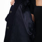 Genuine Mink Fur Virgin Wool Coat