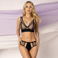Sheer Mesh Demi Cup Bra Enrica-1