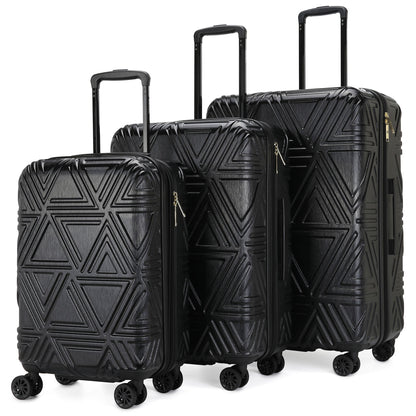 Contour 3 Piece Expandable Spinner Luggage Set-0