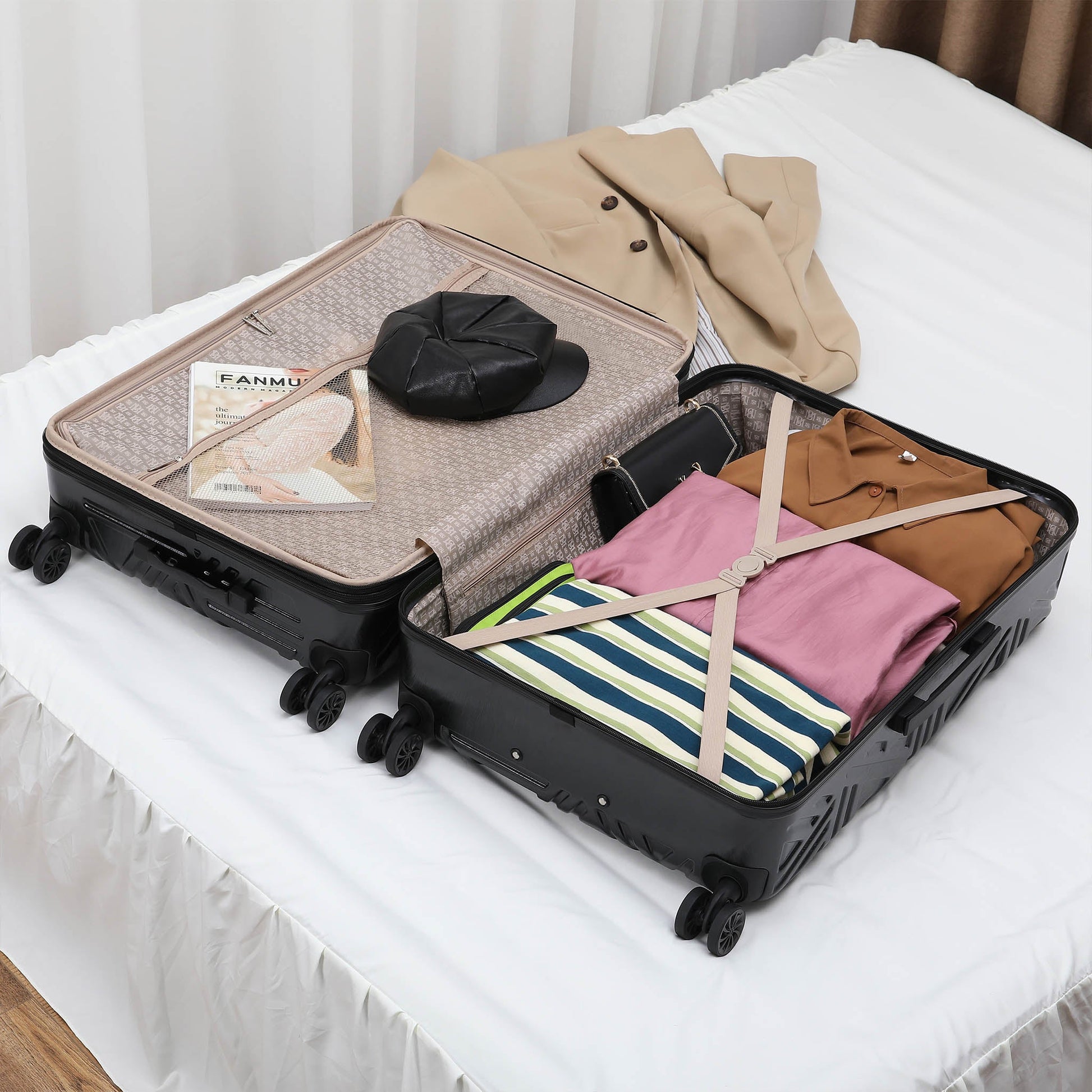 Contour 3 Piece Expandable Spinner Luggage Set-2