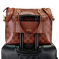 Madalyn Rustic Vegan Leather Weekender Duffel Bag
