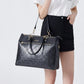Madalyn Rustic Vegan Leather Weekender Duffel Bag