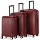Diamond 3 Piece Expandable Chic Luggage Set-5
