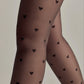 Fantasy Tights Conte Bonheur - Hearts Pattern