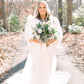 Ivory / White Fur Shawl (Butterfly Ivy03)