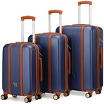 Travellty Mia 3-piece expandable retro luggage set with vintage design and sturdy wheels, ideal for stylish travel.