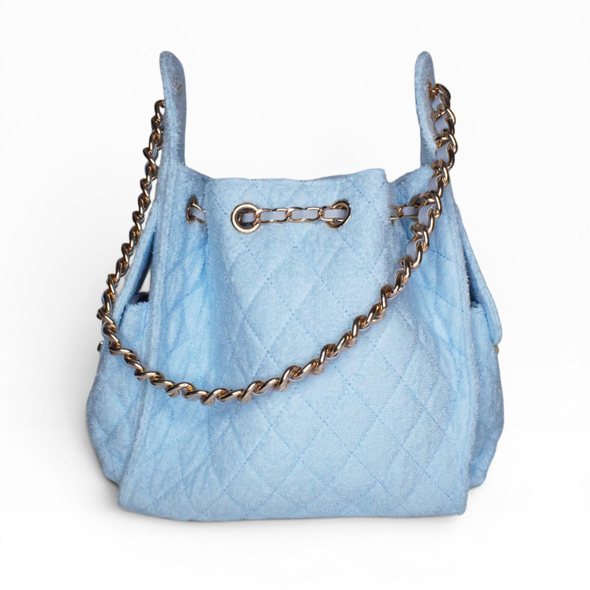 BEACH HAUS Bayshore Bucket Small bag in powder blue with structured bucket silhouette