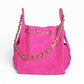 BEACH HAUS Bayshore Bucket Small in fuchsia, compact bucket bag with drawstring closure