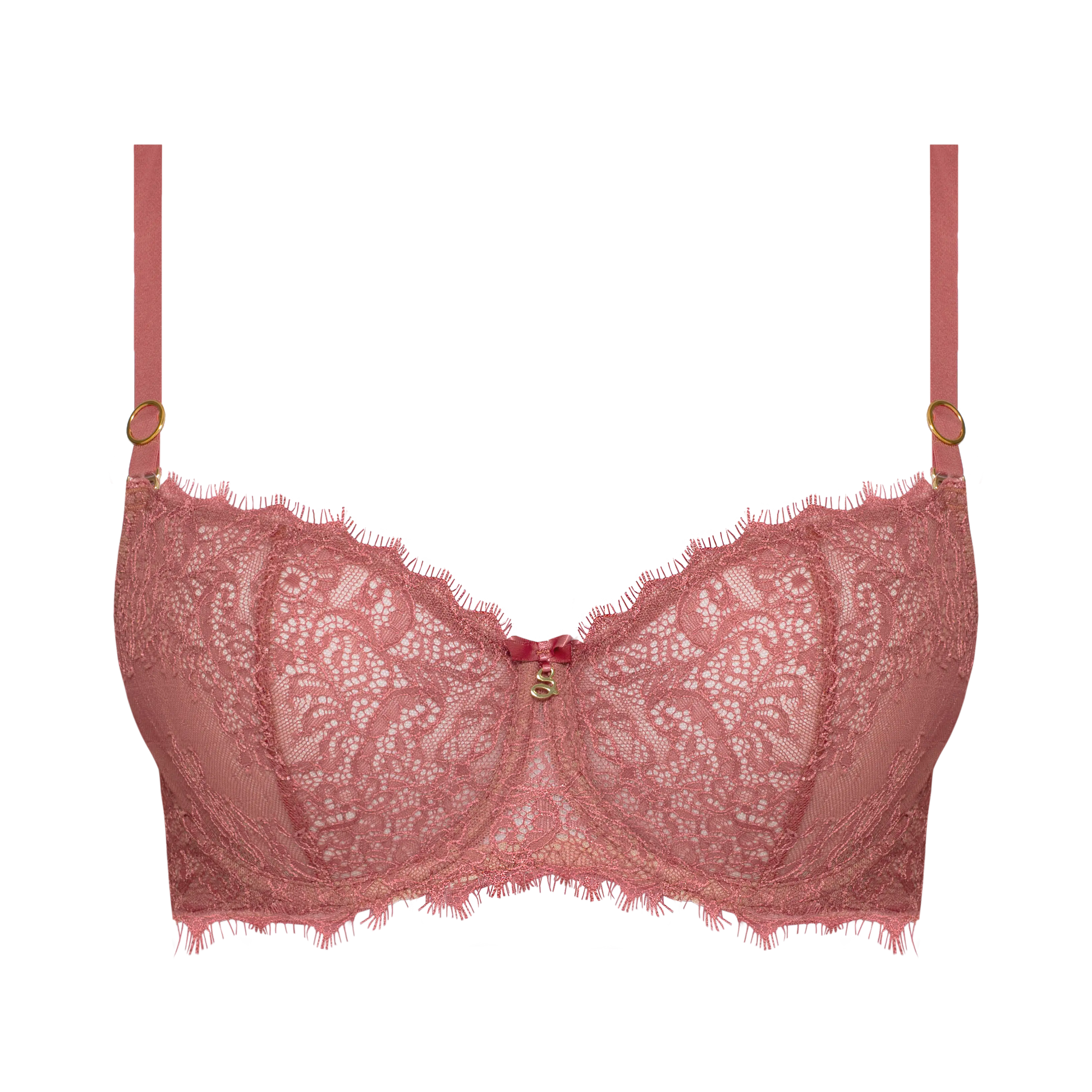 Samanta Naomi Rose Lace Balconette Bra-4