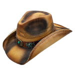 HatCountry Peter Grimm Barely straw cowboy hat with a classic woven design and curved brim