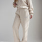 Basics Eggshell Wide Leg Sweatpant