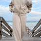 Basics Eggshell Wide Leg Sweatpant