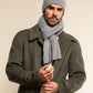 Milano (light grey) - Italian 100% cashmere ribbed beanie (unisex)