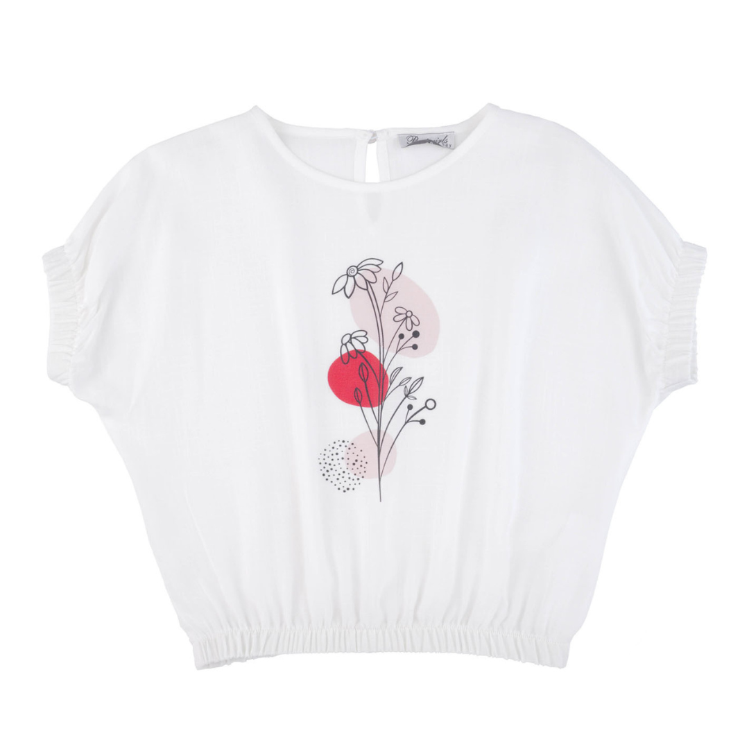 Coral Flower Girls Casual Set - Farnelli