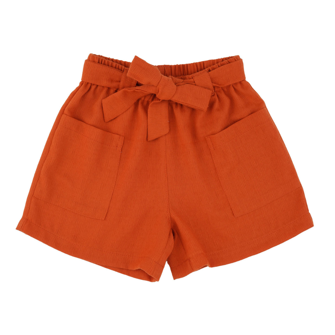 Orange Butterfly Girls Casual Set-4